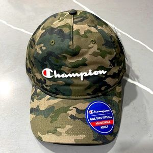 NEW Champion Green Camo Cap